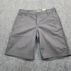 Carhartt Rugged Flex Loose‎ Fit Canvas Work Shorts Women's Size 8 Gray